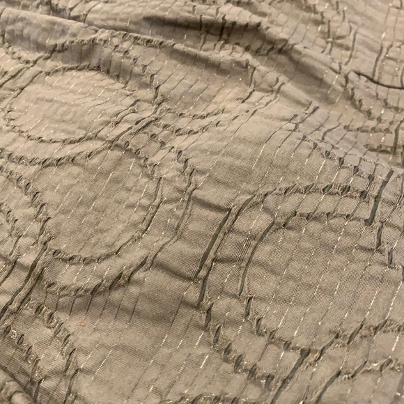 Simply Vera Vera Wang Embroidered Metallic Thread Elastic Waist Skirt Women's M - Picture 10 of 11